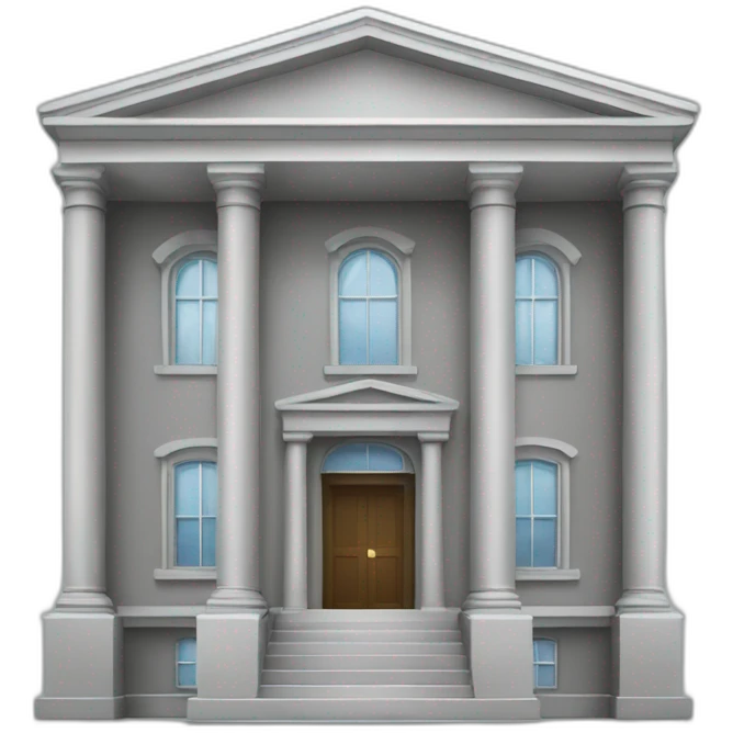 Bank building emoji