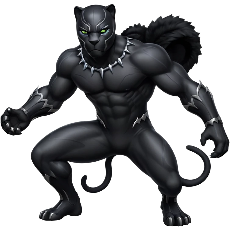 A Black panther emoji