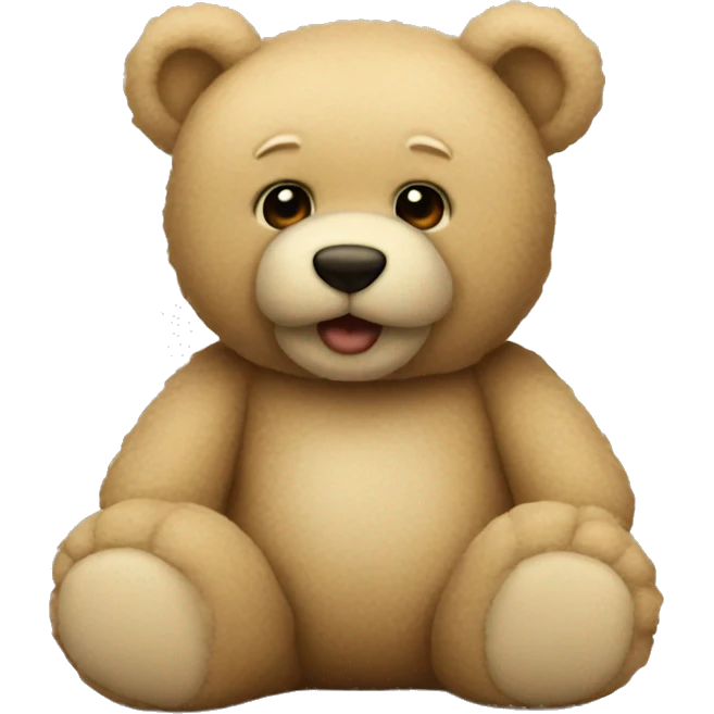 beige teddy bear emoji