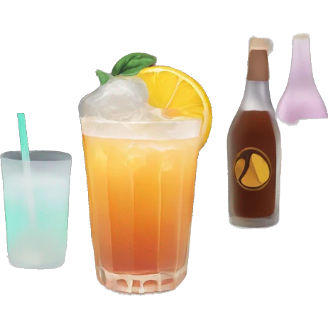 Drinks at aesthetic bar emoji