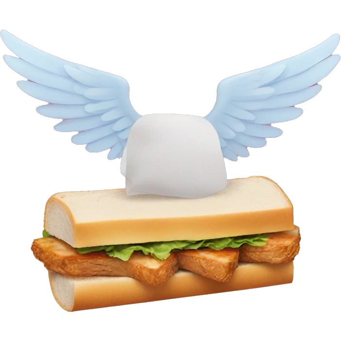 Sandwich with wings emoji