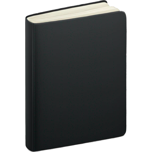 Black notebook emoji