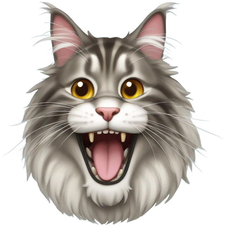 Maincoon laughing emoji