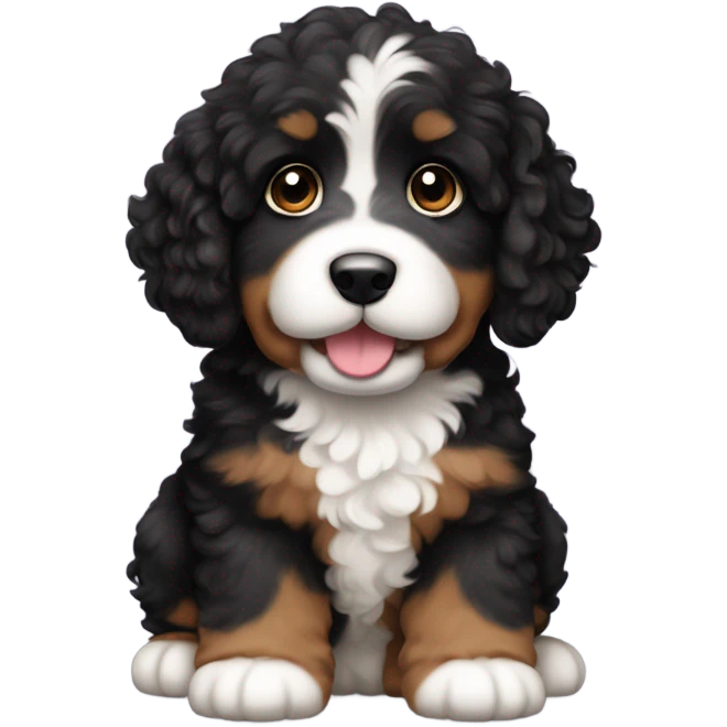 Bernidoodle puppy emoji