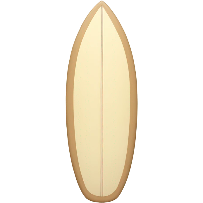 Beige surfboard emoji