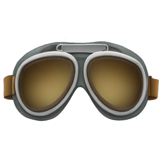 a pair of aviator goggles emoji