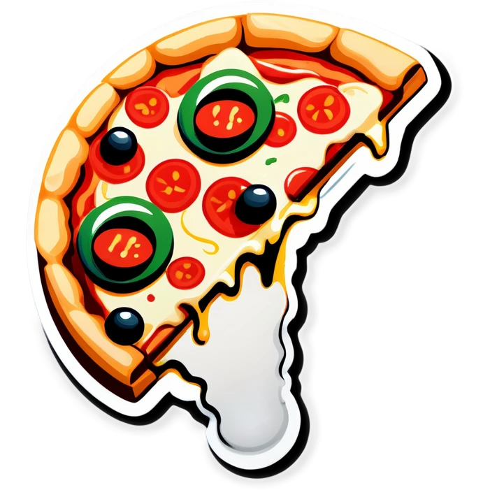 Pizza article advertising at the newspaper  emoji