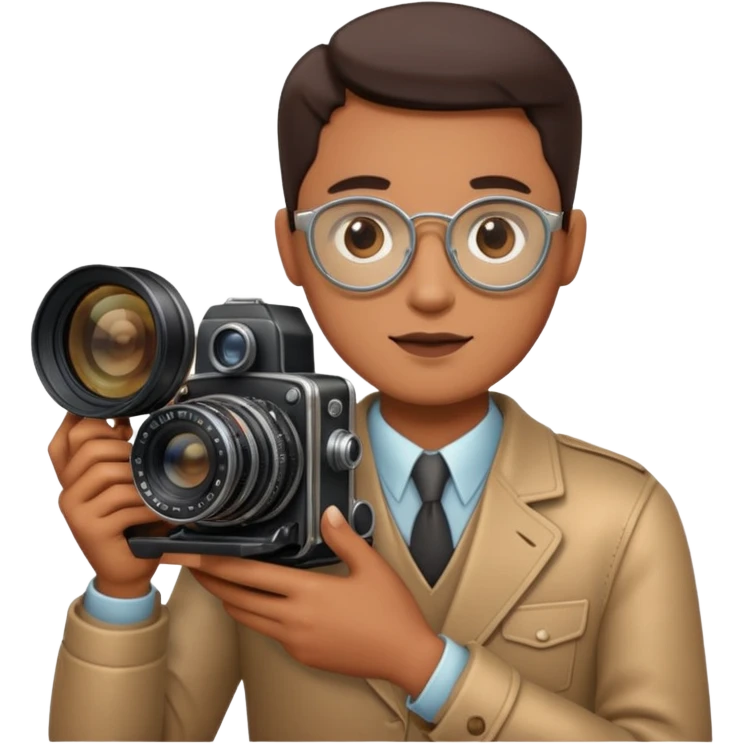Camera Collector + retro lens emoji