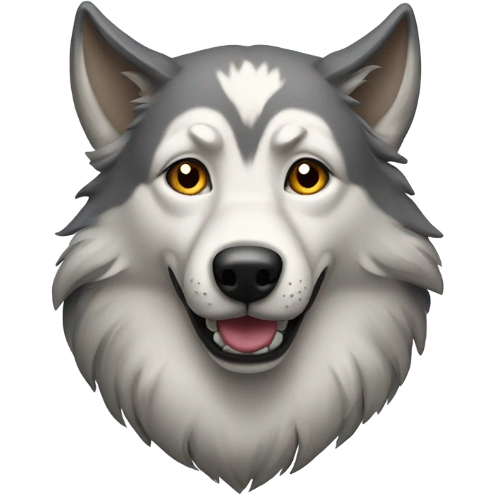 A wolf dog  emoji