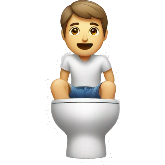 man on the toilet emoji