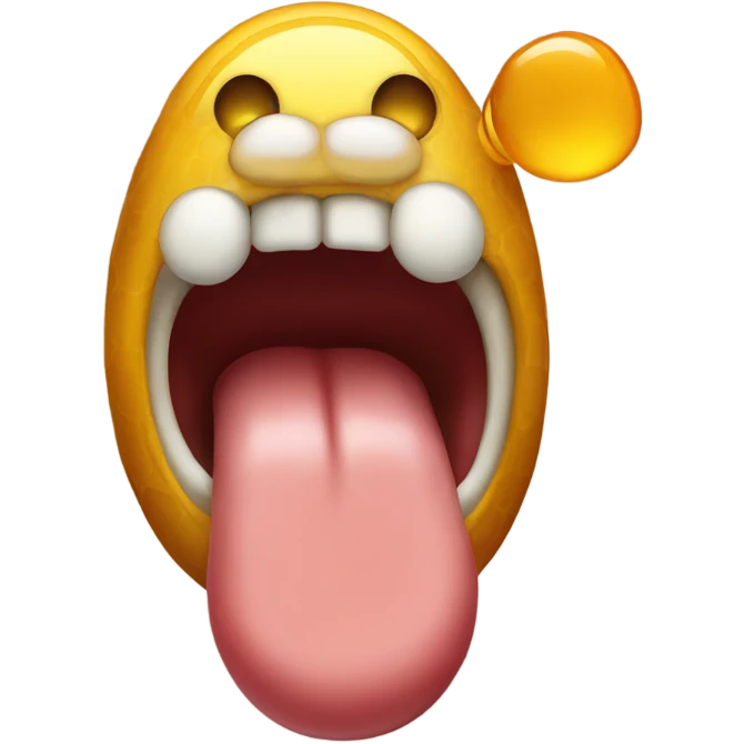 Honey tongue emoji
