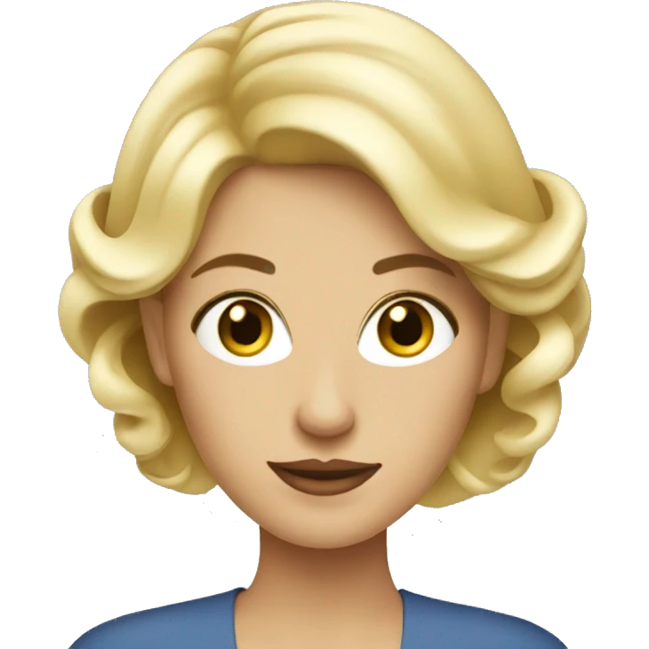 blonde elegant woman emoji