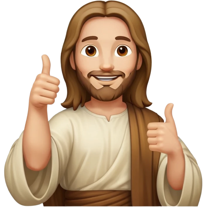 jesus with the 👍  emoji