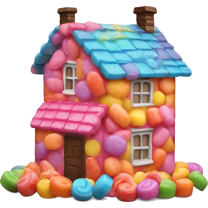 House made of candy emoji