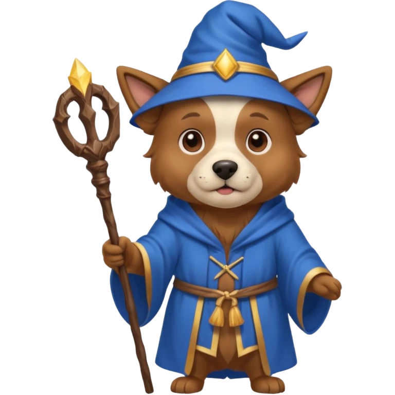 Dog wizard emoji