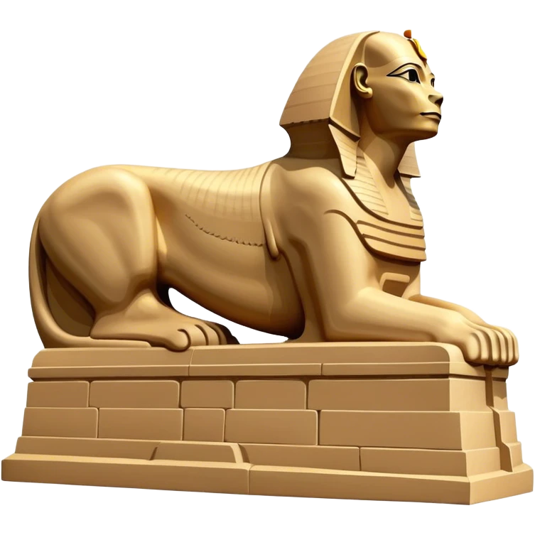side view of Great Sphinx of Giza, no frame emoji