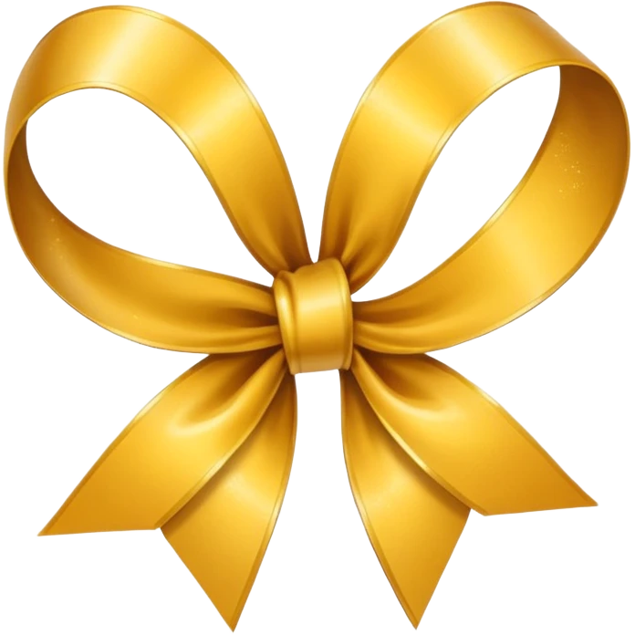 Golden ribbon emoji
