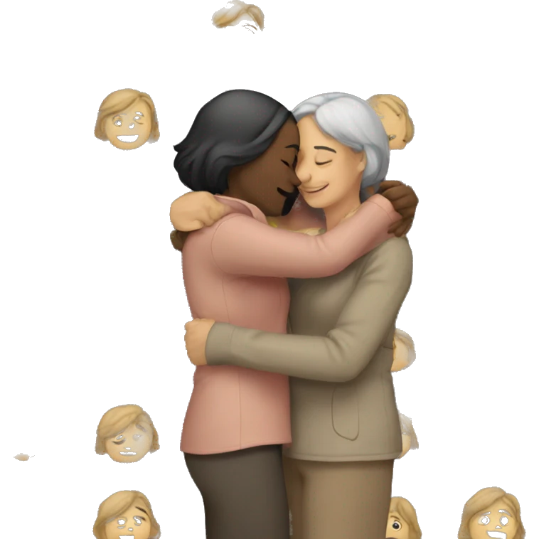 2 Women hug emoji