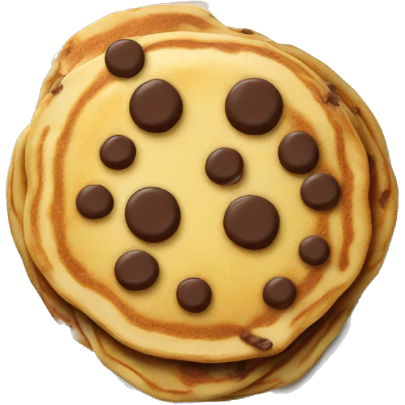 Chocolate chip pancakes emoji