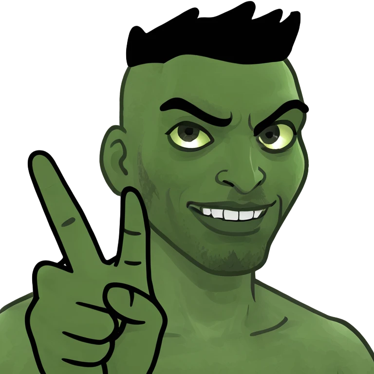 big black man holding up middle finger emoji