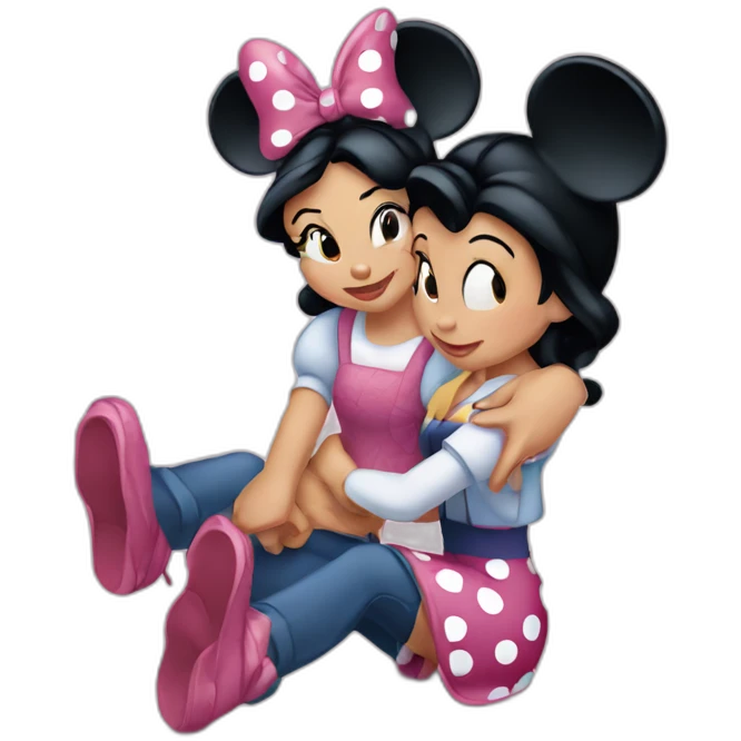 Minnie y Mickey disney emoji