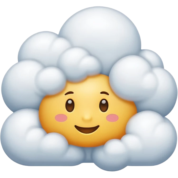 Thinking cloud emoji