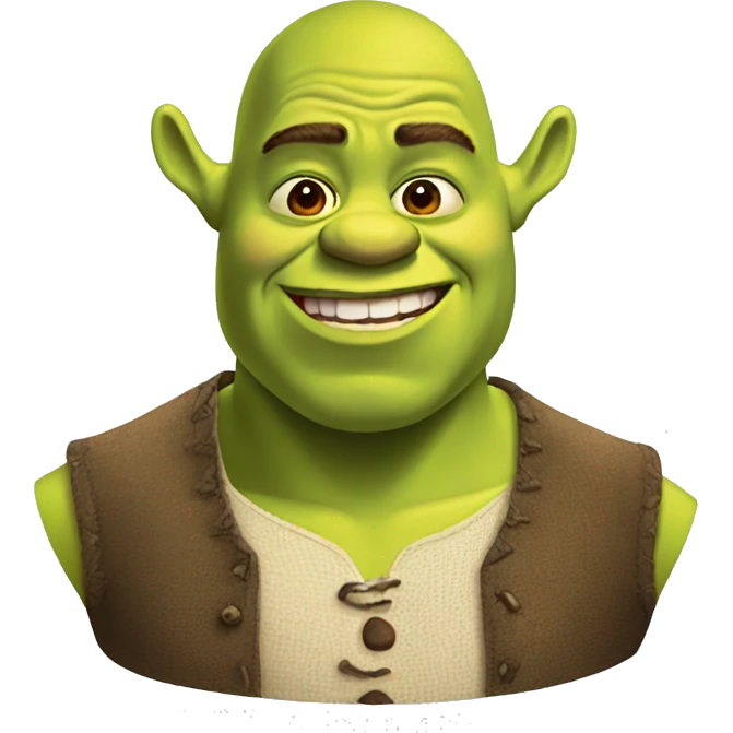 shrek small big head emoji