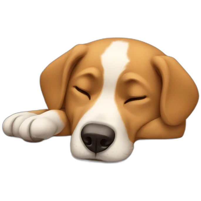 Dormir chien emoji