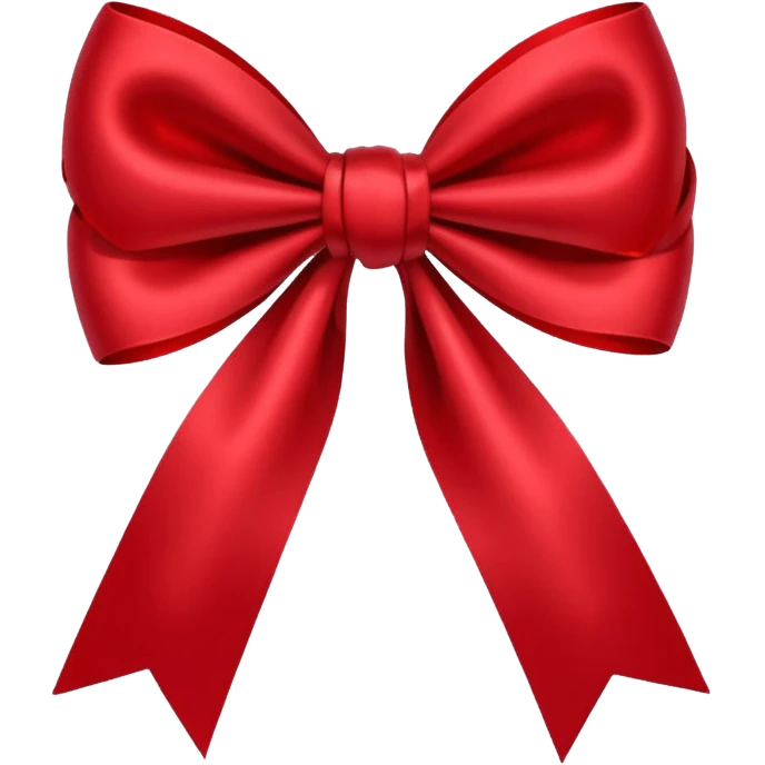 Cherry red bow emoji