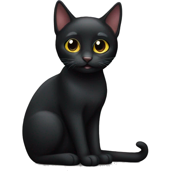 Black cat emoji