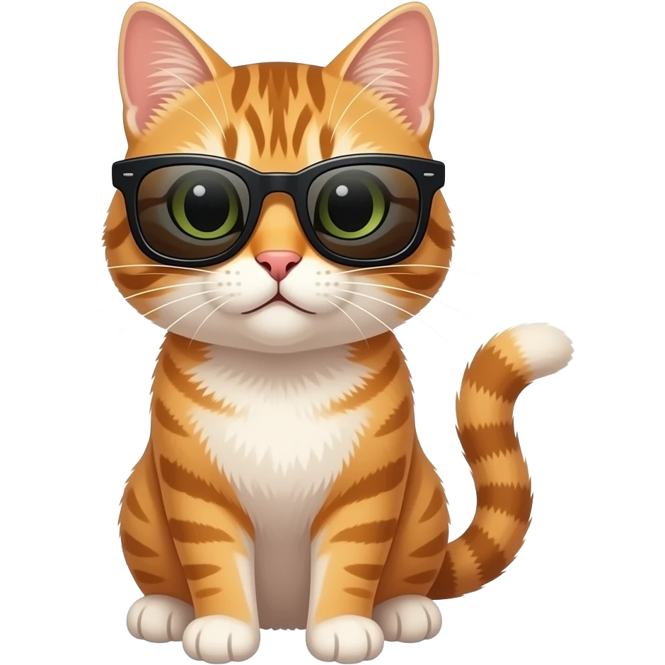 Cat wearing sunglasses emoji