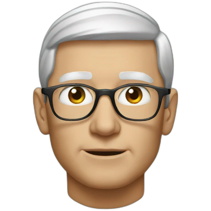 Tim cook with star eyes emoji