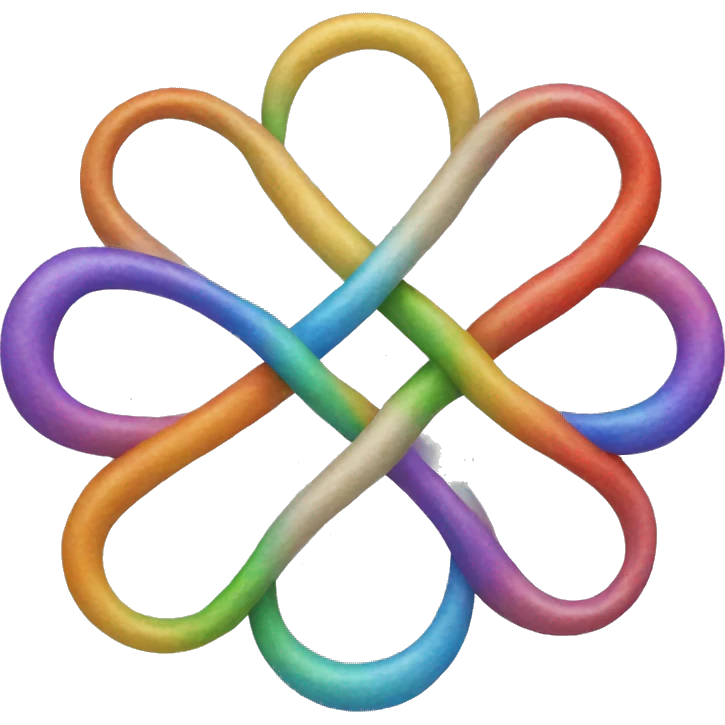 infinity symbol with a lot of different colours in the symbol; keep only 1 infinity symbol emoji