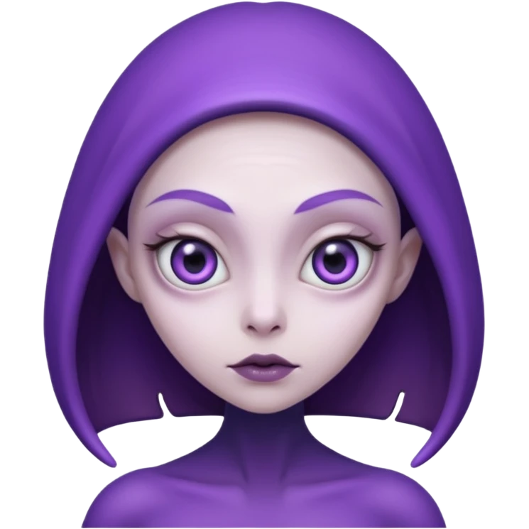 purple mutant woman emoji