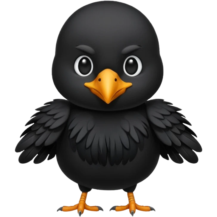 crow chibi emoji emoji