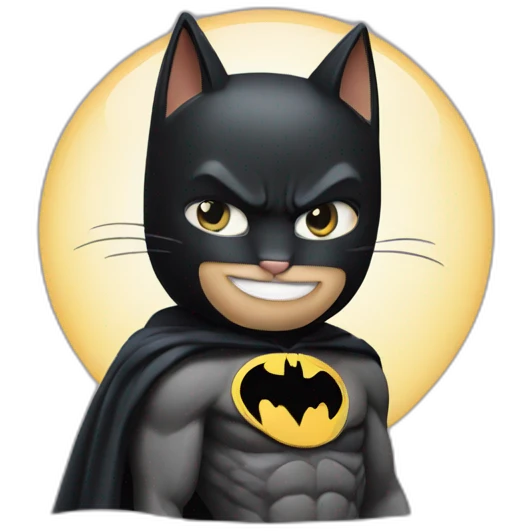 cat+Batman emoji
