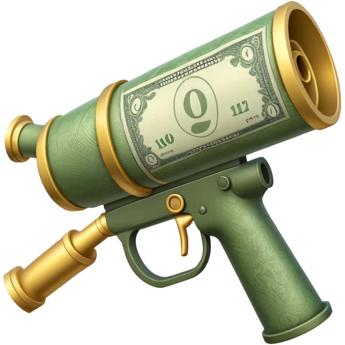bazooka with money emoji
