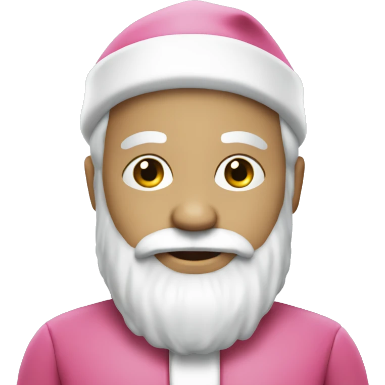 White Santa Claus with Pink Suit emoji