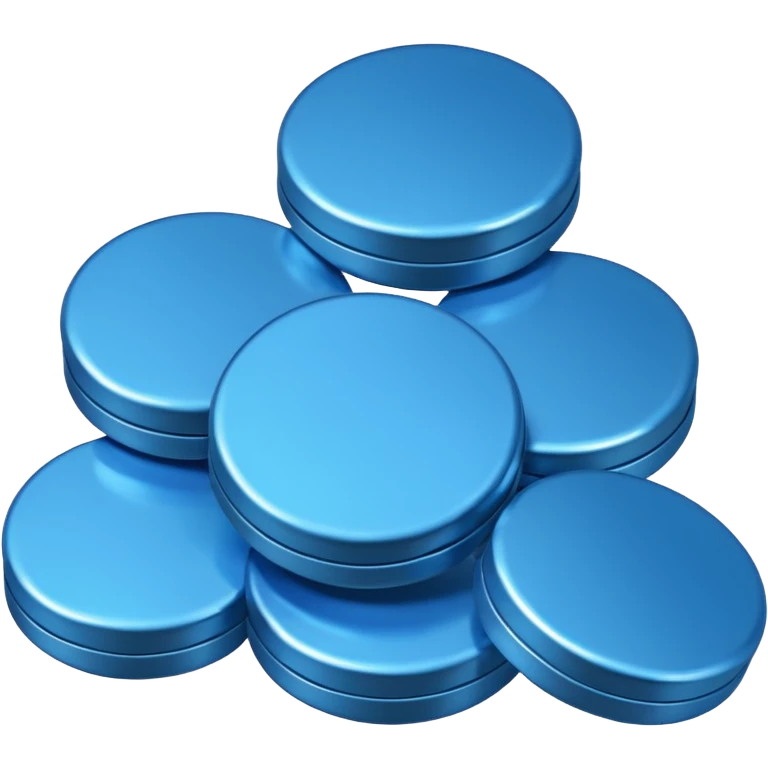 blue coins credit in a package emoji