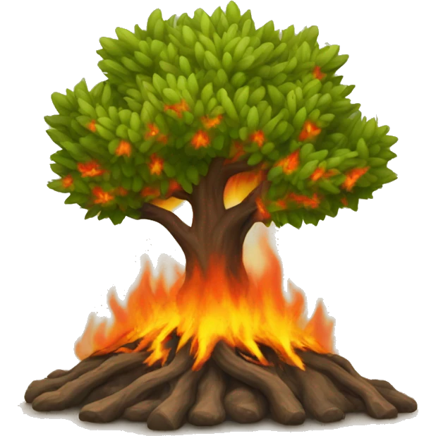 burning bush emoji