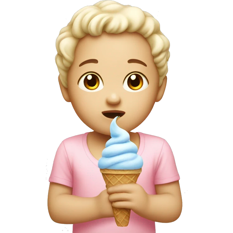 Ice cream baby no voice emoji