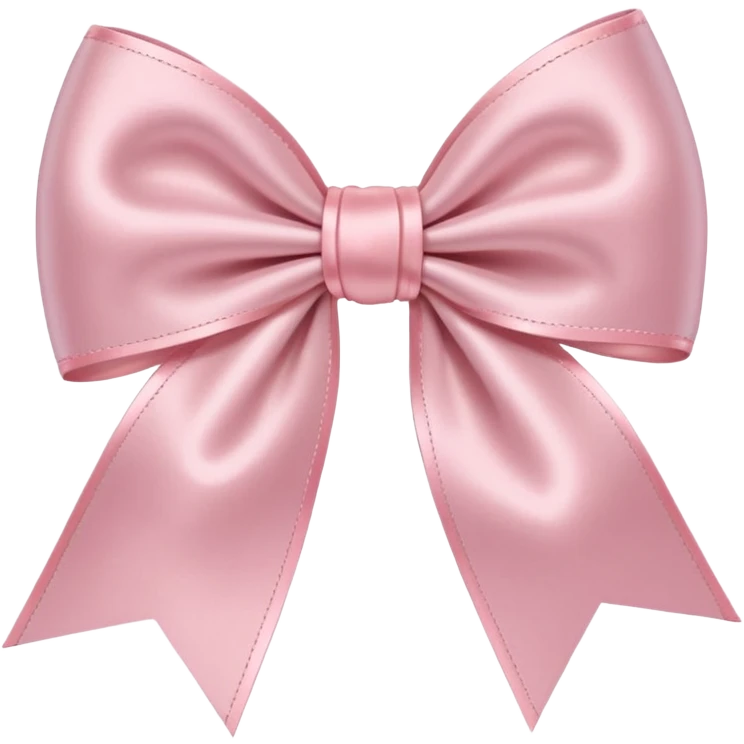 light pink bow on light pink bow emoji