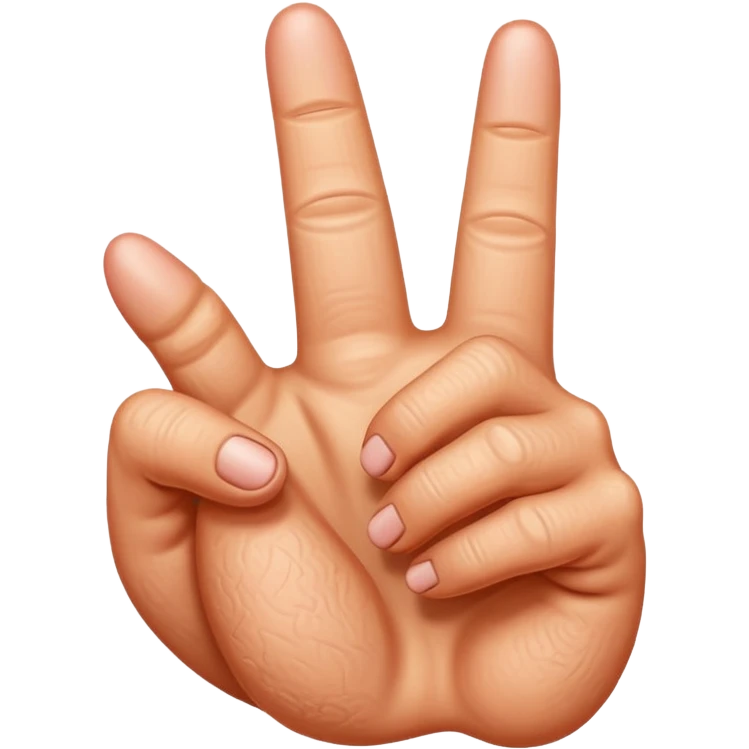 Penis qui fait un doigt d'honneur emoji