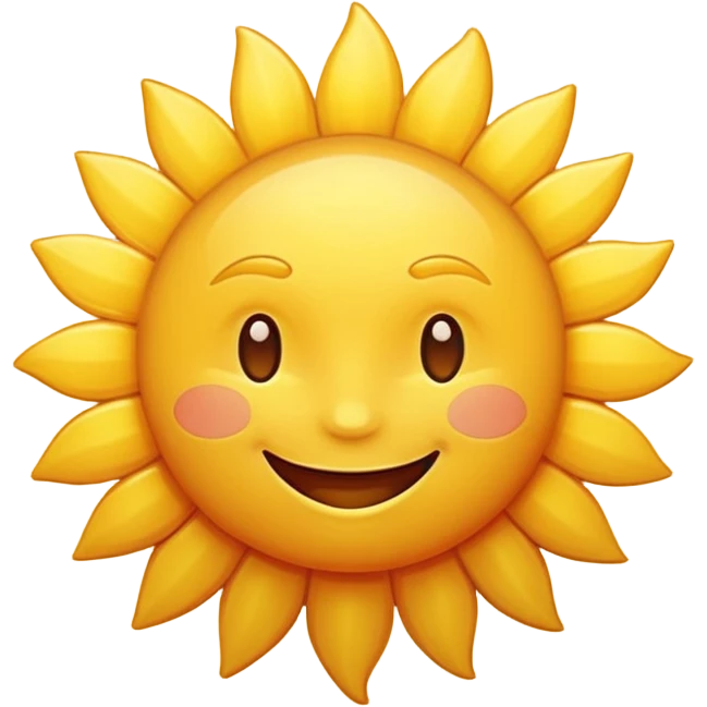friendly sun emoji
