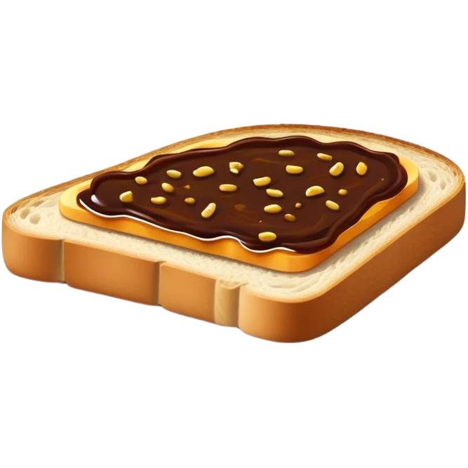 slice of bread with a spread of vegemite emoji