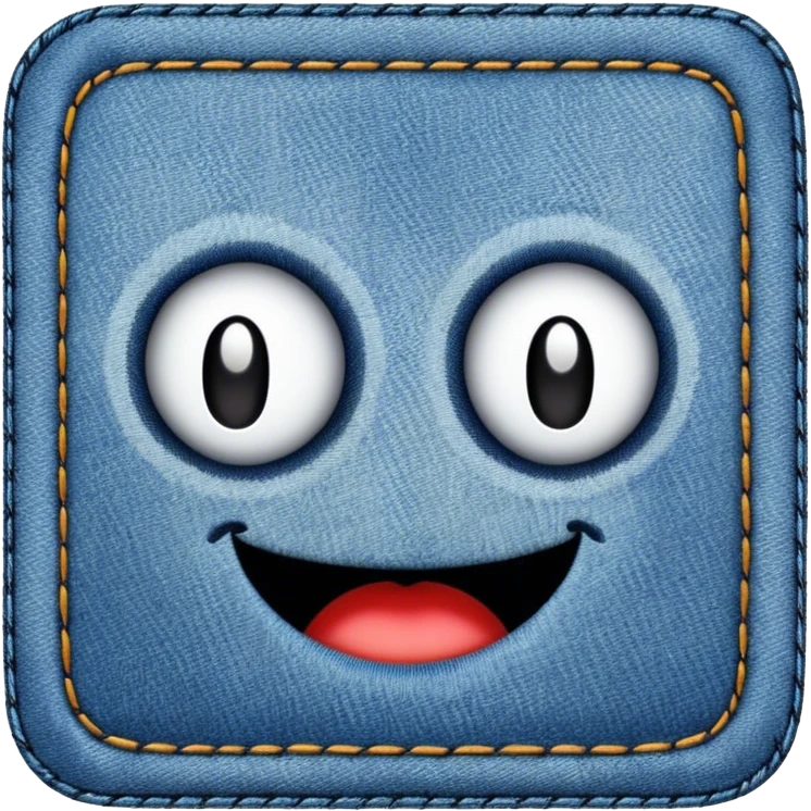 Fabric patch emoji