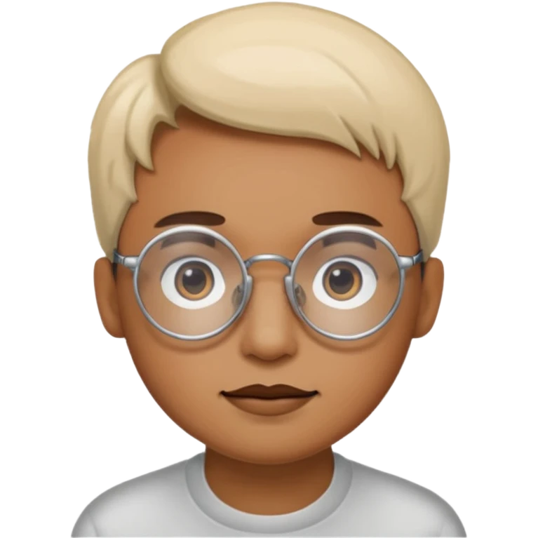 동그란 안경 emoji