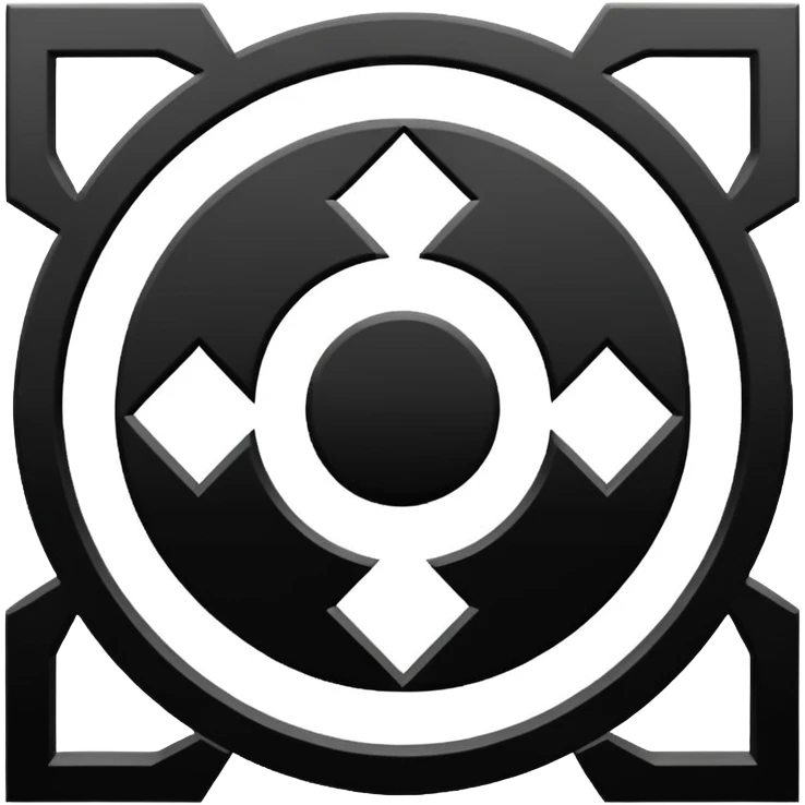 monochrome chakana symbol, geometric, no color emoji