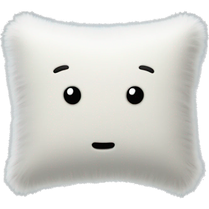 Plain white pillow fluffy texture emoji