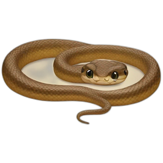 Baby brown snake emoji